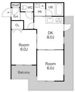 ドリームマンション登戸第二【2階】の間取り