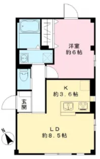 東京都大田区矢口2【マンション】の間取り