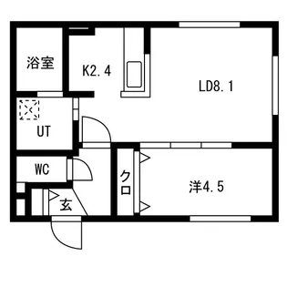Mut福住(ムートフクズミ)【2階】の間取り