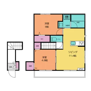 シャン・ボヌール【2階】の間取り