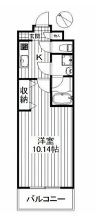 1Kの間取り画像