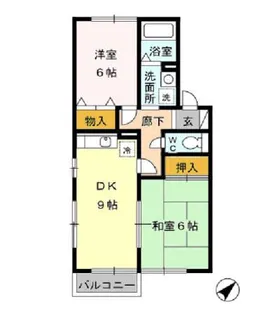 千葉県市原市君塚5【アパート】の間取り