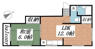 サンハイツ桜ヶ丘【2階】の間取り