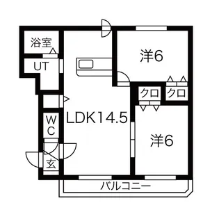 グランメール814【1階】の間取り