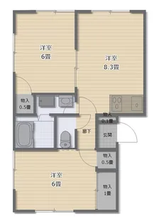 スプリングS【1階】の間取り