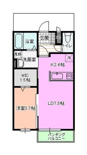 エルメゾン【1階】の間取り