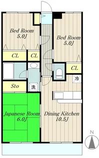 第3旭マンション【1階】の間取り