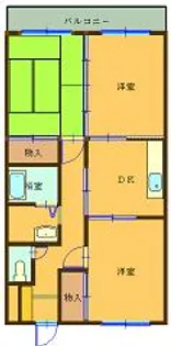 メゾン・ド・エスト 206号【2階】の間取り