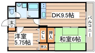 クリスタルテラス【3階】の間取り