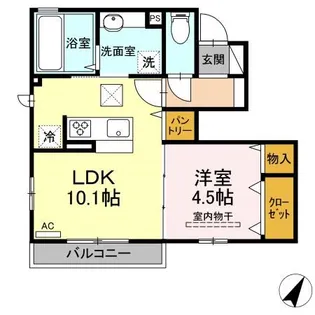 神奈川県横浜市青葉区鉄町【アパート】の間取り