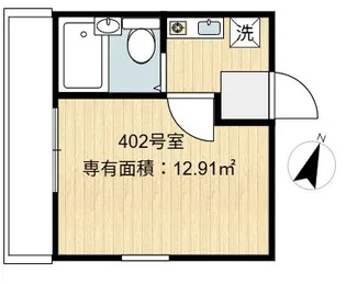 シャンテ東陽町【4階】の間取り