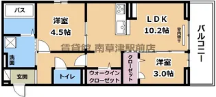 BRANSIA瀬田【2階】の間取り