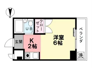 シャレードマルシン【1階】の間取り