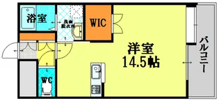 シティハイツ宇品【9階】の間取り
