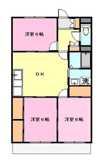 マンション槐【1階】の間取り