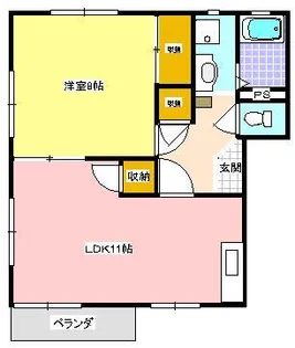 シャルムハイツ A【2階】の間取り