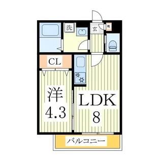 ジーメゾン柏西原【1階】の間取り