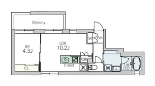 GranDuo中野6【1階】の間取り
