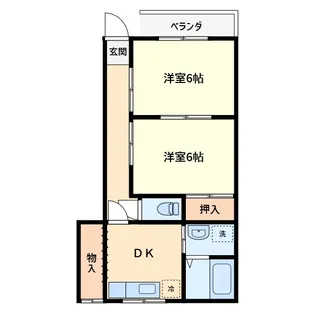 メゾン秋葉【1階】の間取り