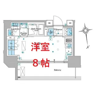 東京都品川区大井5【マンション】の間取り