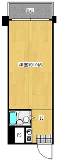 ハイネスロワイヤル西新宿【10階】の間取り