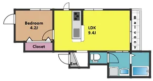 sesse笹塚【1階】の間取り