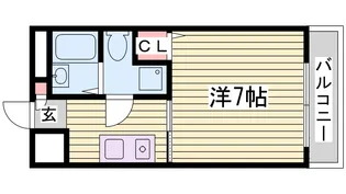サンワプラザ福崎II【3階】の間取り