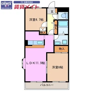 グリーンシャトー【1階】の間取り