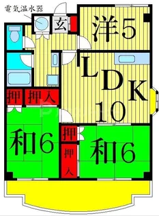 リバーサイドふじ【3階】の間取り