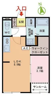 supreme幾久【1階】の間取り