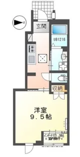 シェルル・スターテラス和合(仮)【1階】の間取り