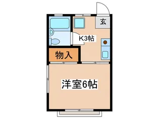 ロイヤルハイツ【2階】の間取り