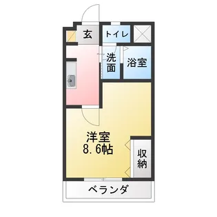 エスペランス鷲山【1階】の間取り