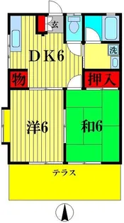 コーポ大塚【1階】の間取り
