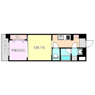 ファステート大阪マジョリティ【3階】の間取り