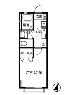 グランメール【2階】の間取り