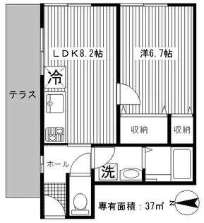 フォレストシャイン【1階】の間取り