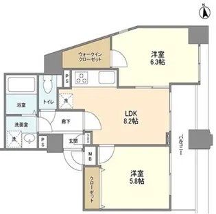 パークヒルズ【10階】の間取り