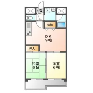 メゾンアイビス【7階】の間取り