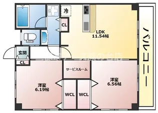 グランドール馬込【3階】の間取り