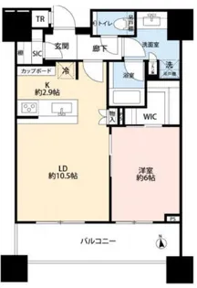白金ザ・スカイ East【18階】の間取り