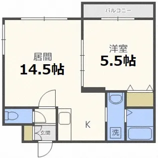 クラリス菊水V【4階】の間取り