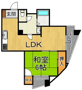奥野ビル【4階】の間取り