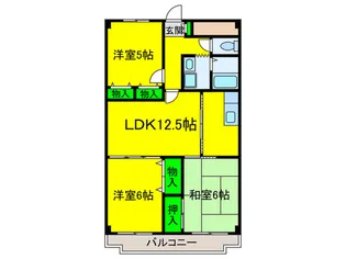 ヴァンテ-ジ二色【2階】の間取り
