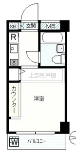 ベルジュール落合【4階】の間取り