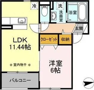 クレアメゾン澄川【1階】の間取り