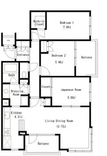 セントラル・ヒル鶴見【3階】の間取り