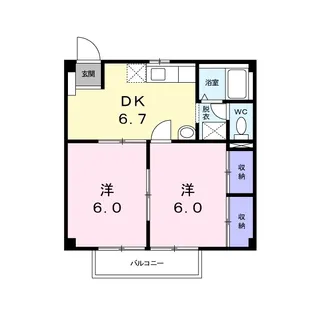 レジデンスSII【1階】の間取り