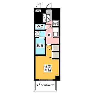 エステムコート名古屋金山サウスゲート【14階】の間取り