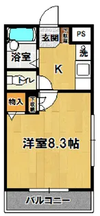 イーストサイドミネ【2階】の間取り